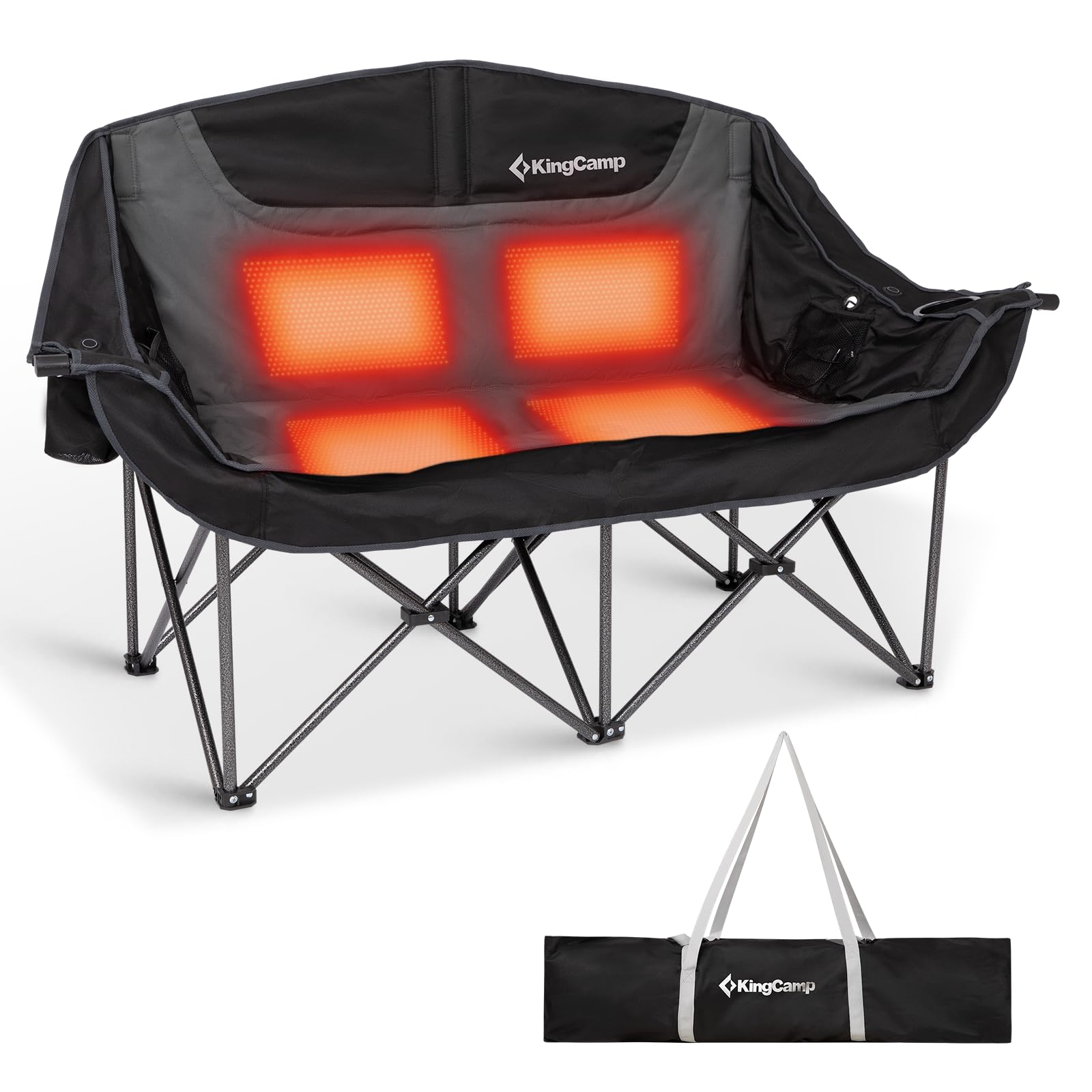 KingCamp CANNA C20 PLUS Heated Double Seat Sofa Chair