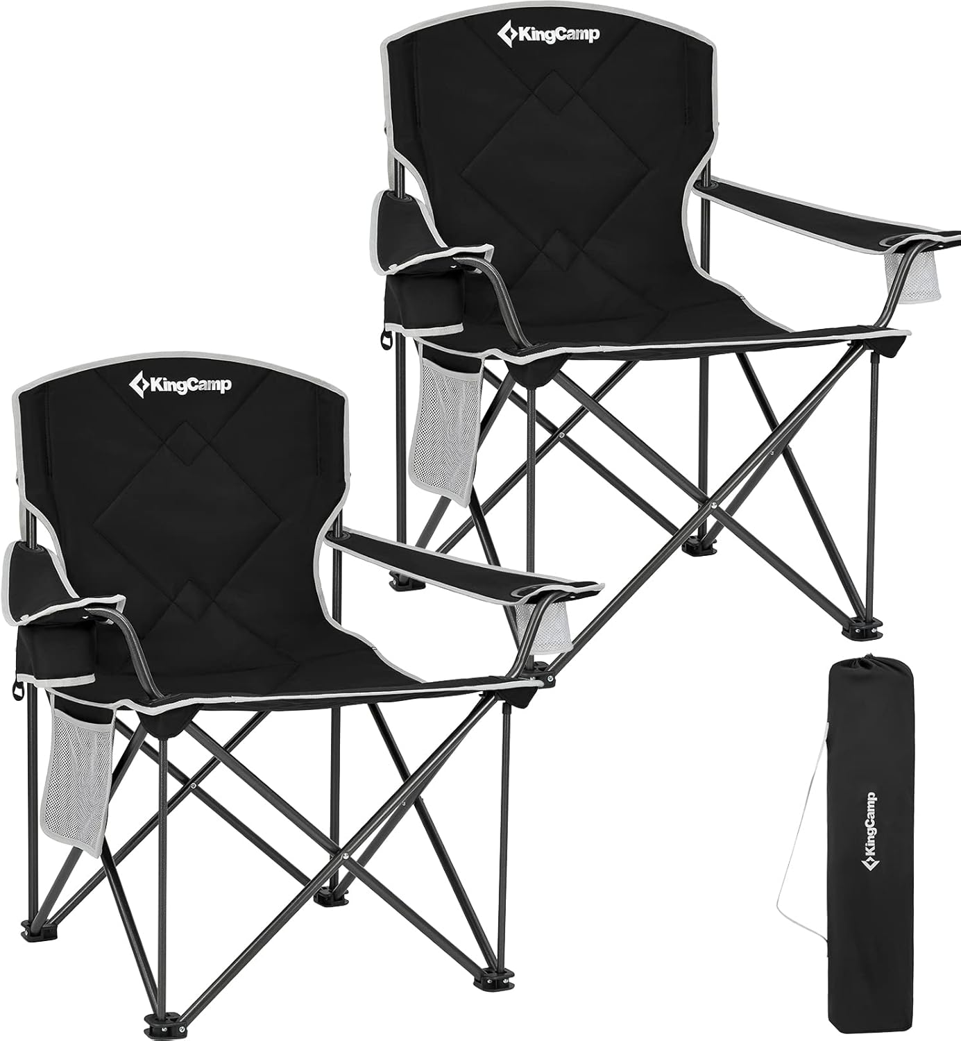 KingCamp Extra Large Oversized Folding Camping Chairs