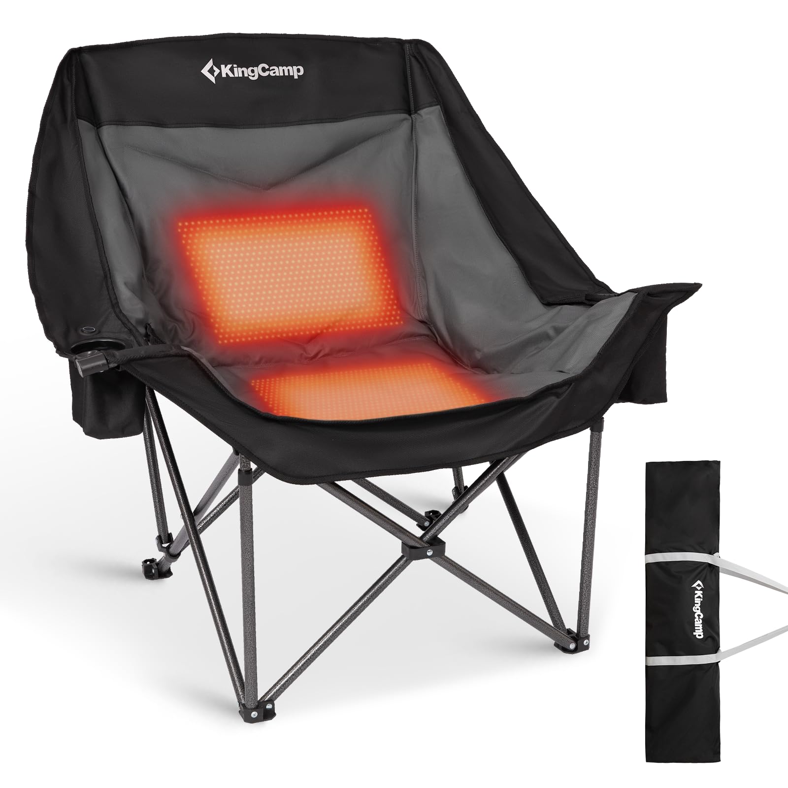 KingCamp CANNA C10 PLUS Heated Padded Camping Chair