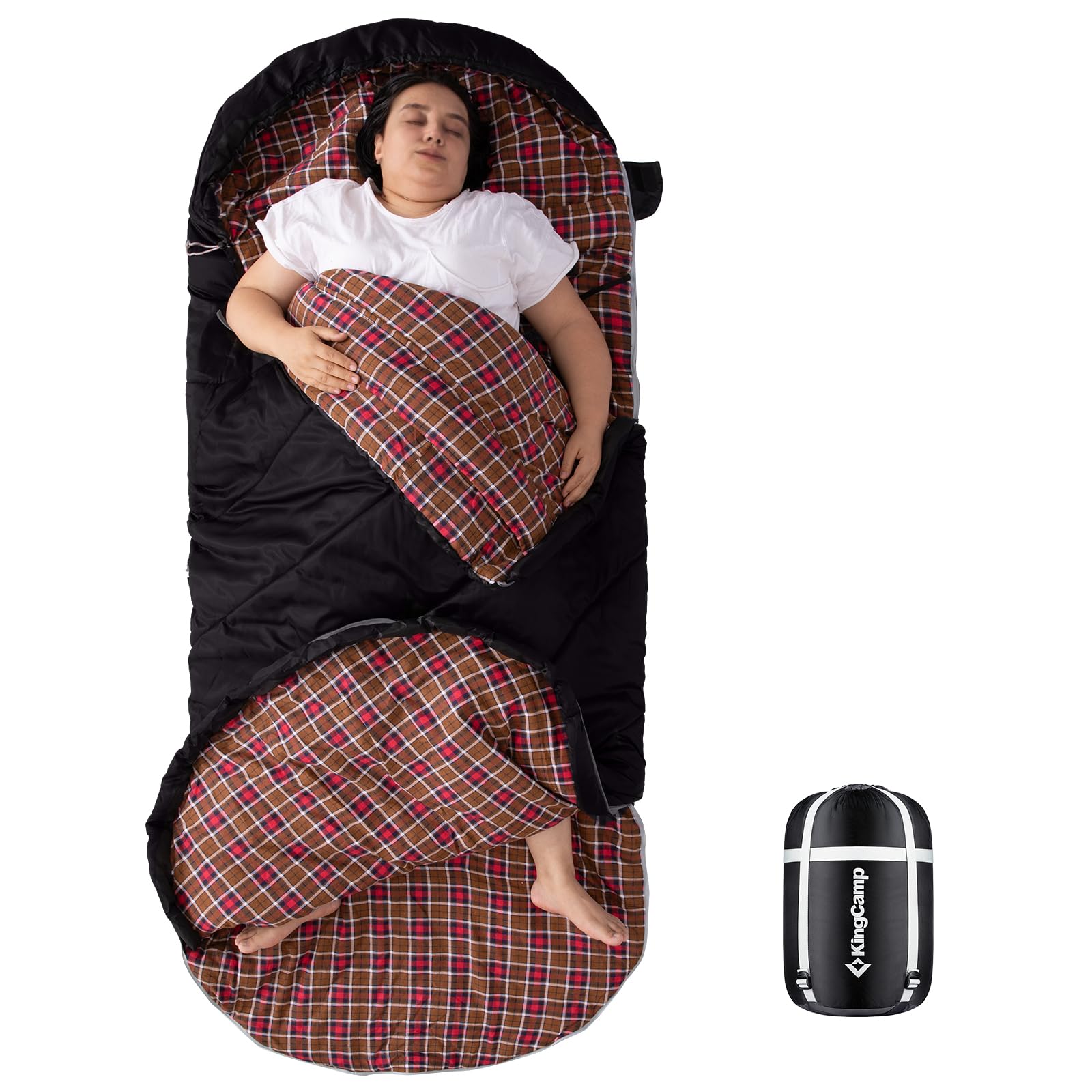 KingCamp FREESPACE 250 Extra Wide Heated Sleeping Bag
