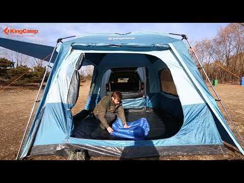 Load video: KingCamp Inflatable Air Foot Press Sleeping Pad Single/Double