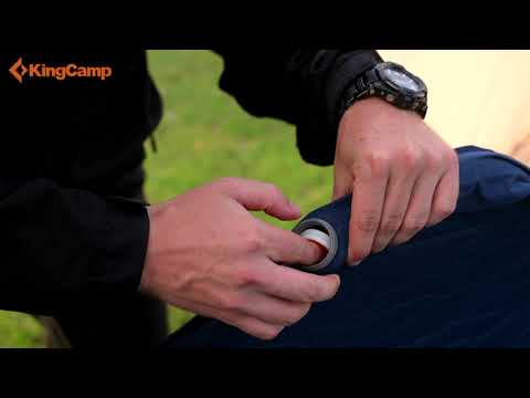 Load video: KingCamp 4 Inch Thick Self-Inflating Camping Pad