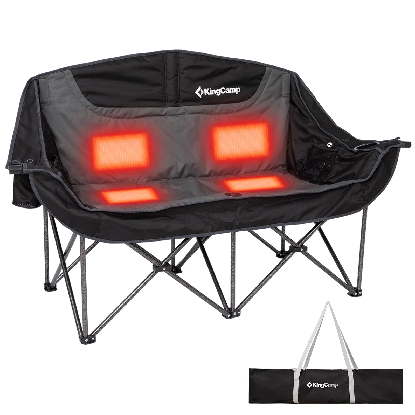 KingCamp Portable Heated Camping Chair Single / Double