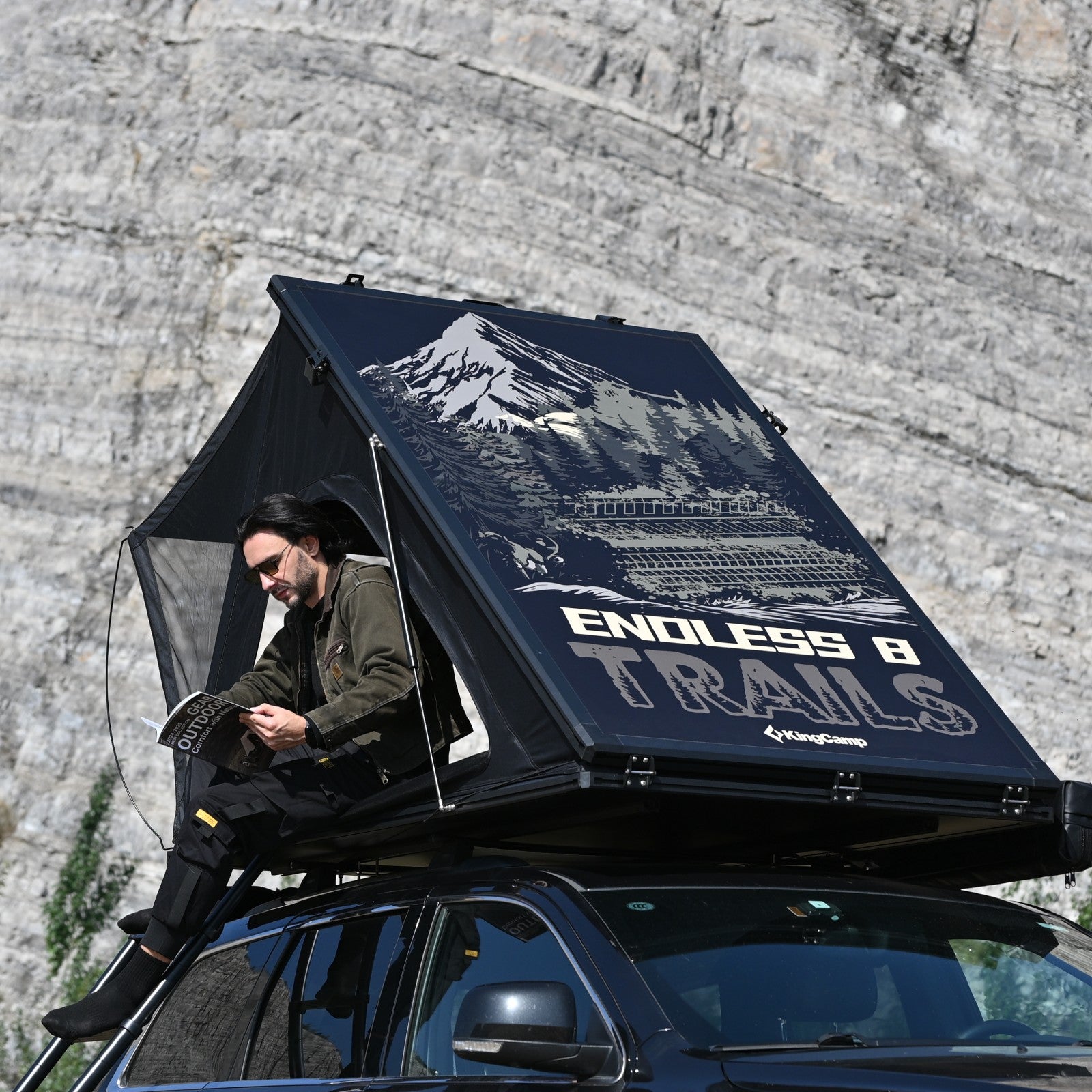 KingCamp ENDLESS 8 Aluminum Hardshell Rooftop Tent
