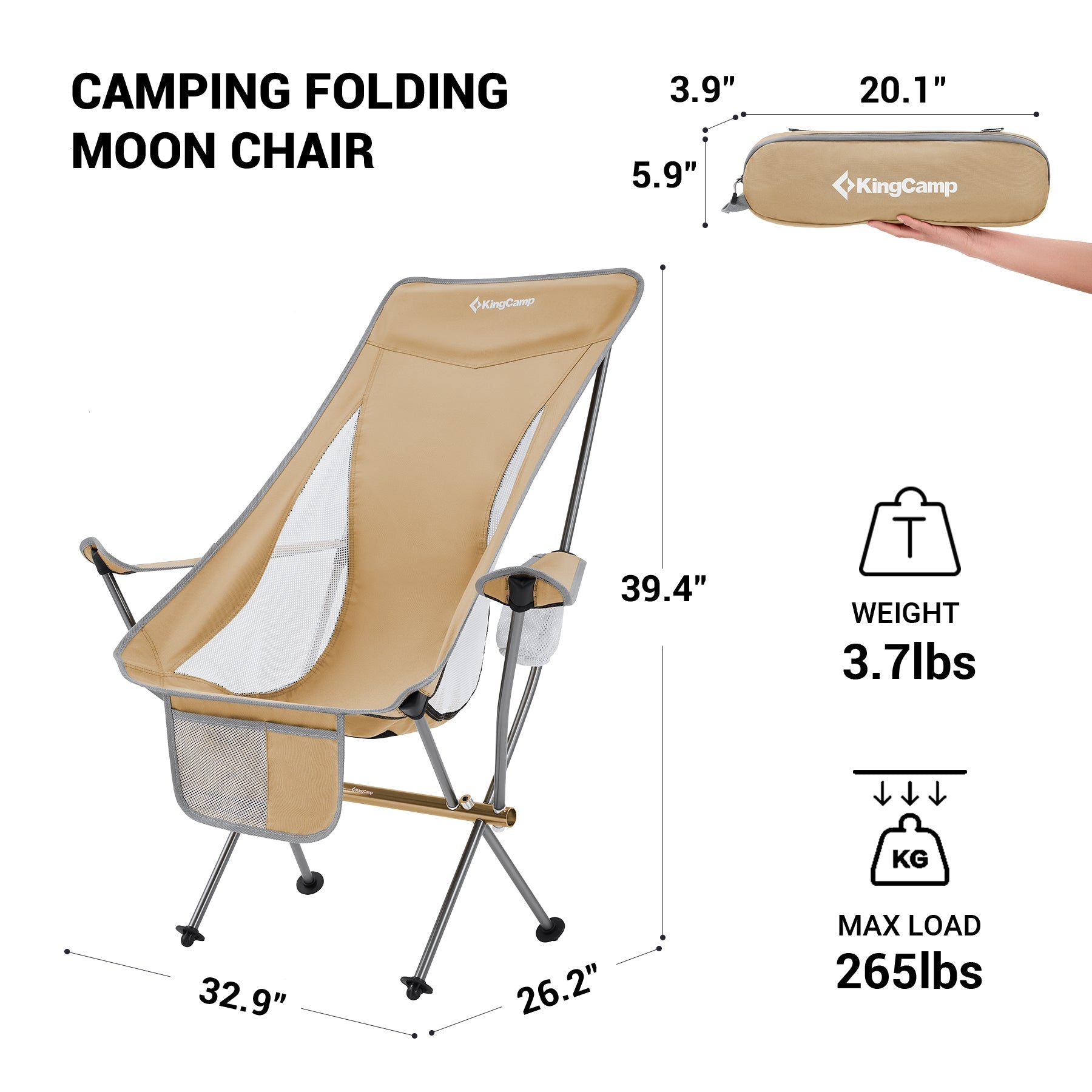 KingCamp Highback Camping Chairs
